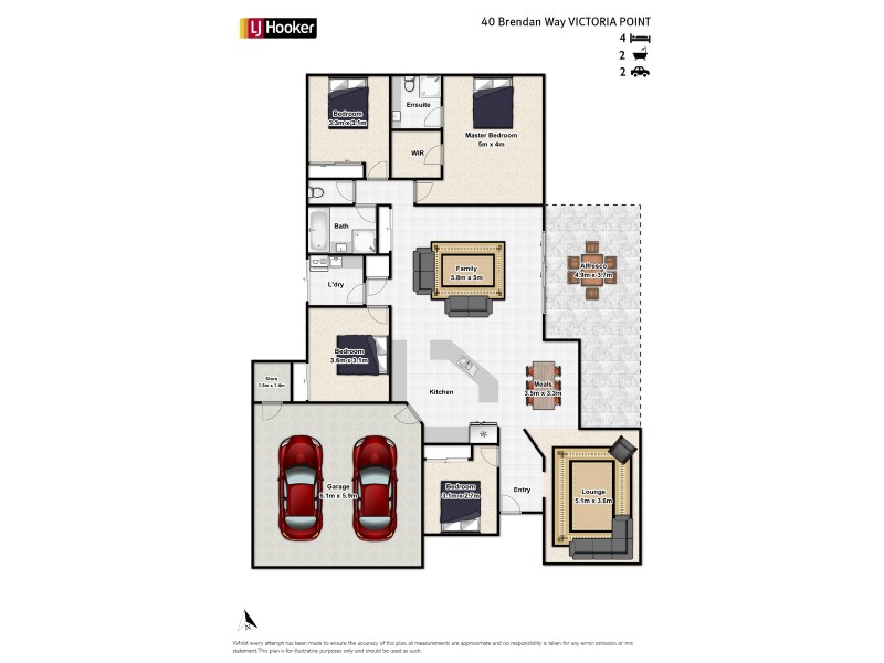 40 Brendan Way, Victoria Point QLD 4165 Floorplan