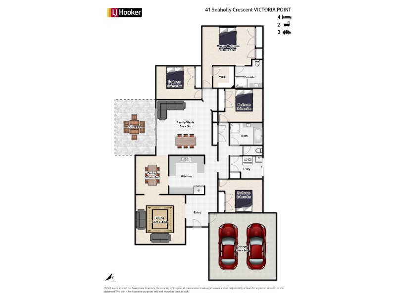 41 Seaholly Crescent, Victoria Point QLD 4165 Floorplan