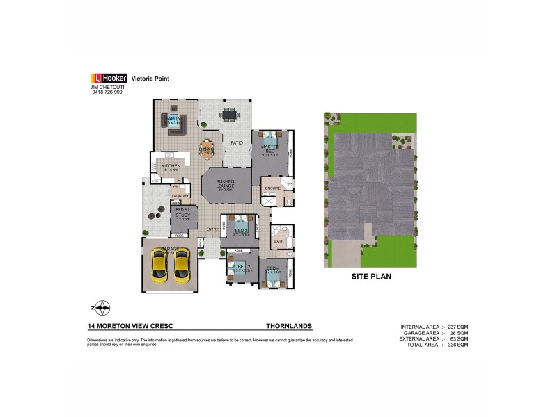 14 Moreton View Crescent, Thornlands QLD 4164 Floorplan