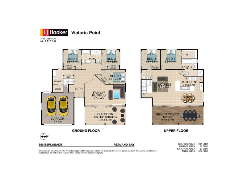 350 Esplanade via Albert Street, Redland Bay QLD 4165 Floorplan