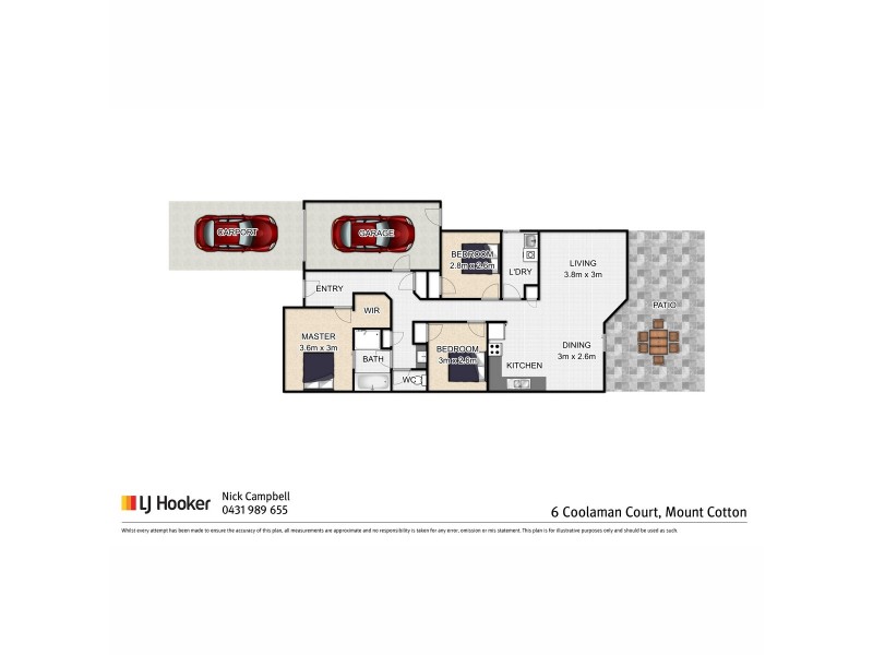 6 Coolaman Court, Mount Cotton QLD 4165 Floorplan