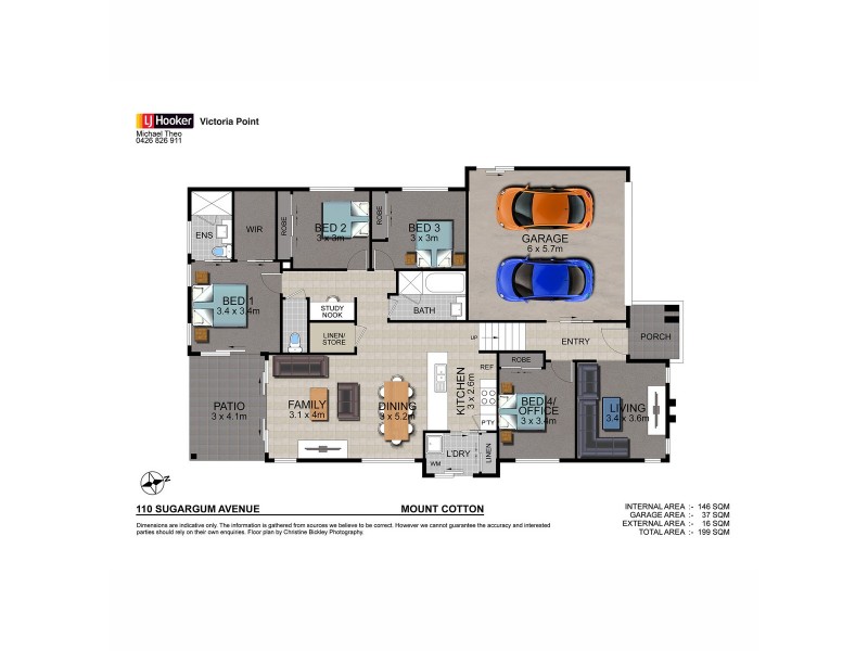 110 Sugargum Avenue, Mount Cotton QLD 4165 Floorplan