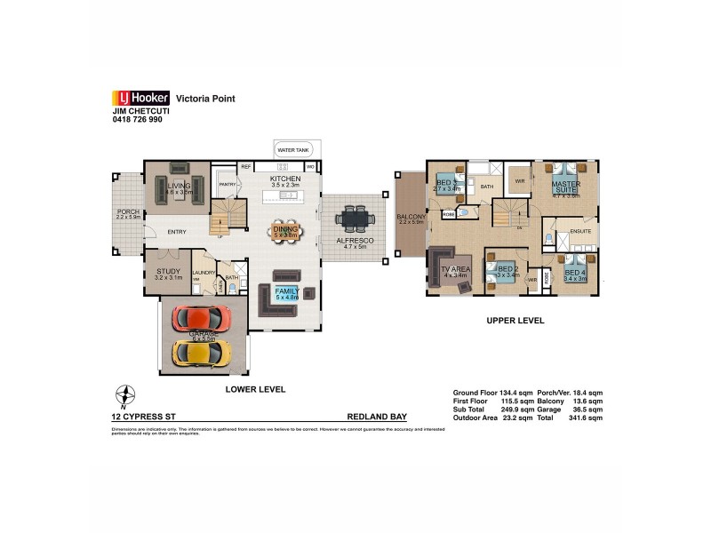 12 Cypress Street, Redland Bay QLD 4165 Floorplan