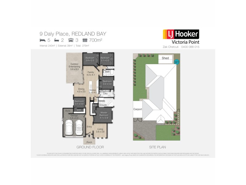 9 Daly Place, Redland Bay QLD 4165 Floorplan