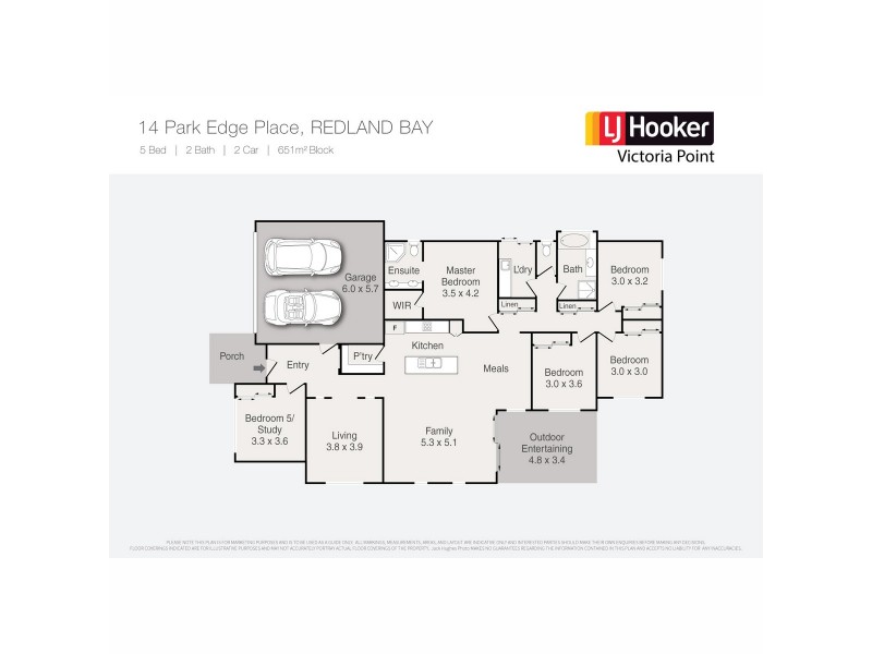 14 Park Edge Place, Redland Bay QLD 4165 Floorplan