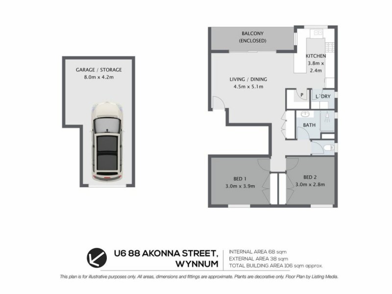 6/88 Akonna St, Wynnum QLD 4178
