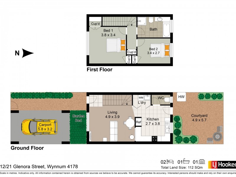 12/21 Glenora Street, Wynnum QLD 4178