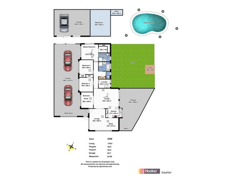 38 Rau Avenue, Evanston SA 5116 Floorplan