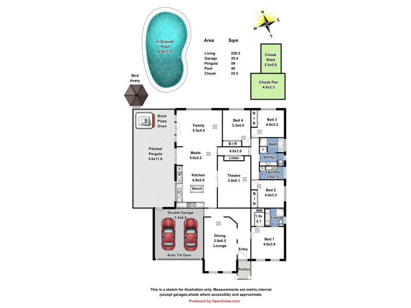 11 Selway Place, Evanston Park SA 5116 Floorplan