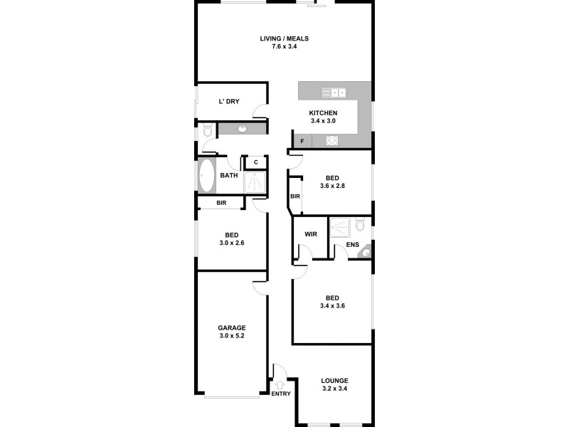 28A Rossiter Drive, Evanston Park SA 5116 Floorplan