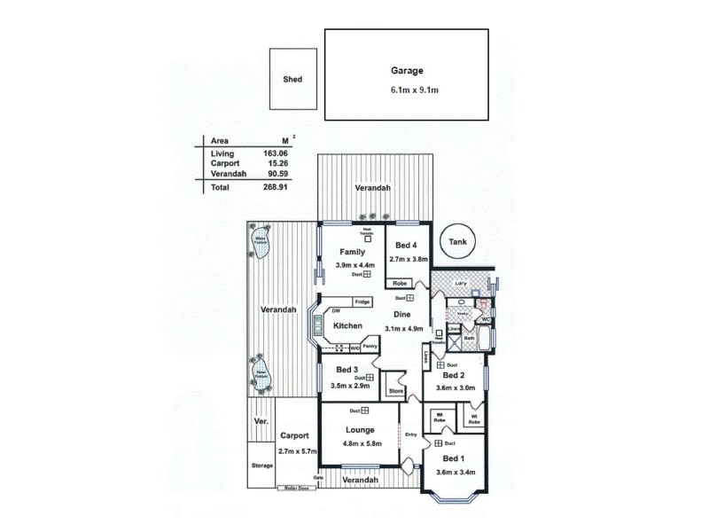 6 Rohde Street, Freeling SA 5372 Floorplan