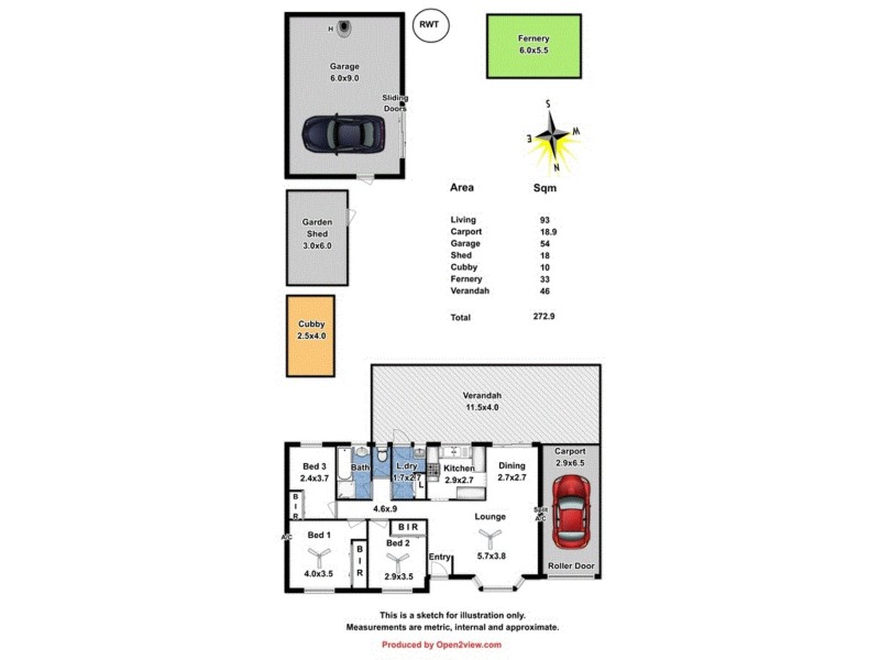 54 Hanson Street, Freeling SA 5372 Floorplan
