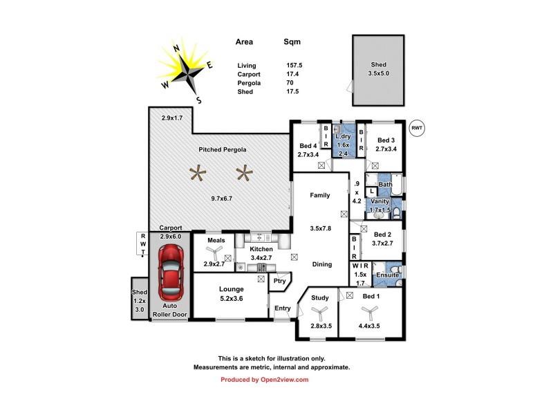 13 Rau Avenue, Evanston SA 5116 Floorplan