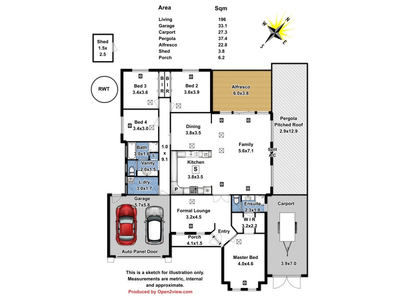 5A Chambers Court, Evanston Park SA 5116 Floorplan