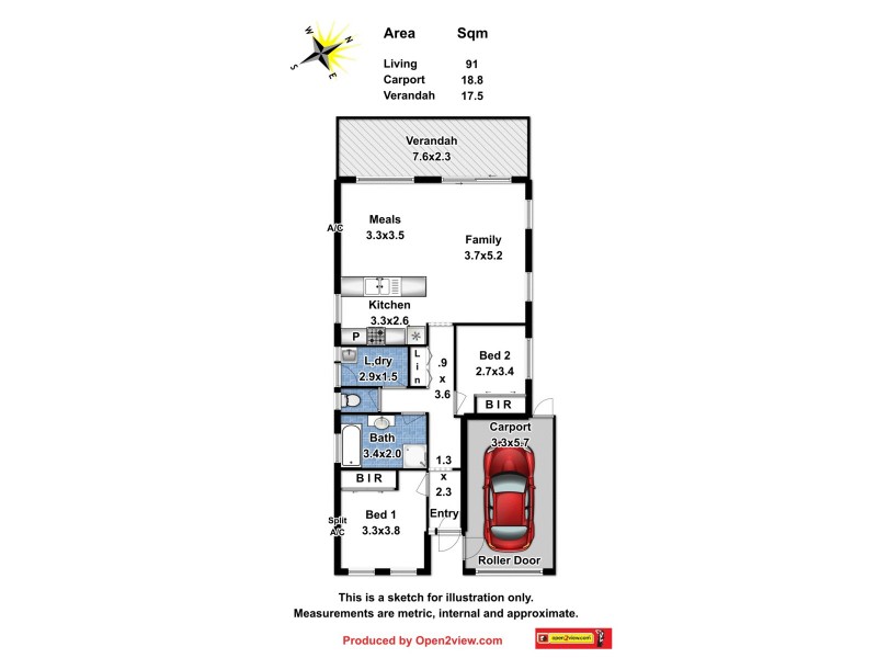 46 Leicester Grove, Andrews Farm SA 5114 Floorplan