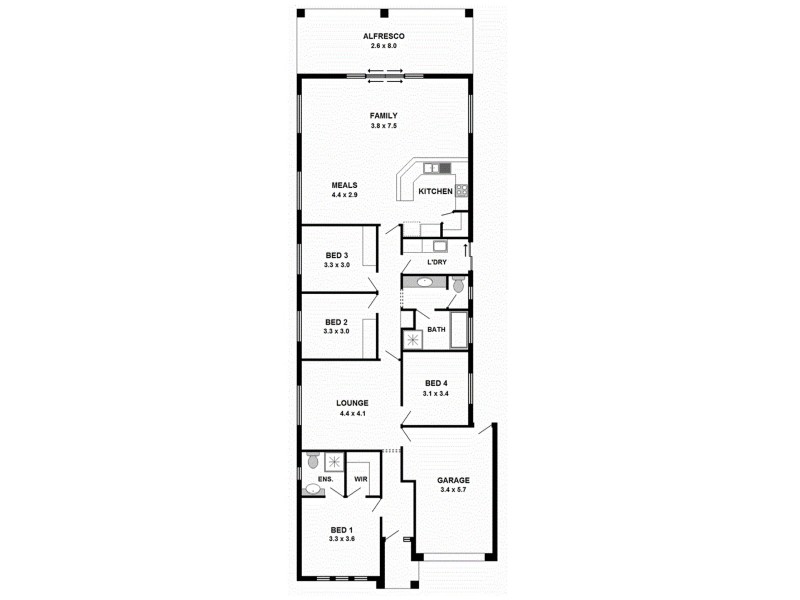 8A Dyson Street, Evanston SA 5116 Floorplan