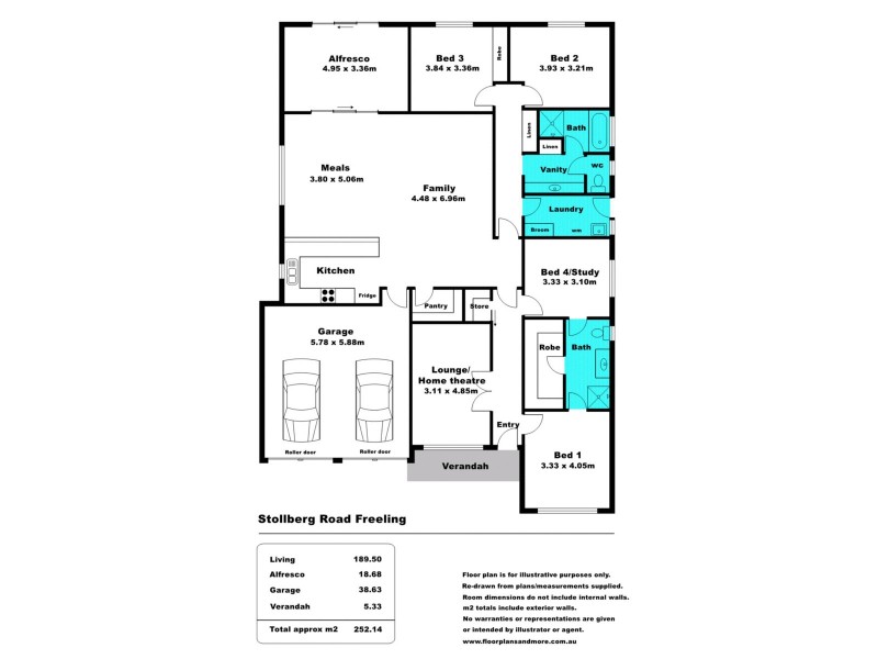 20A Stollberg Road, Freeling SA 5372 Floorplan