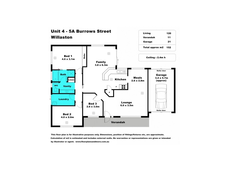 4/5A Burrows Street, Willaston SA 5118 Floorplan