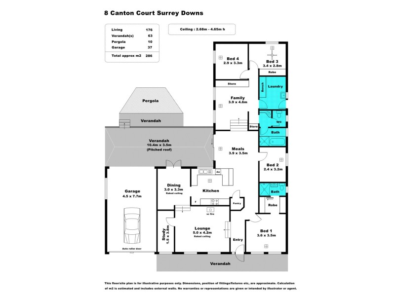 8 Canton Court, Surrey Downs SA 5126 Floorplan