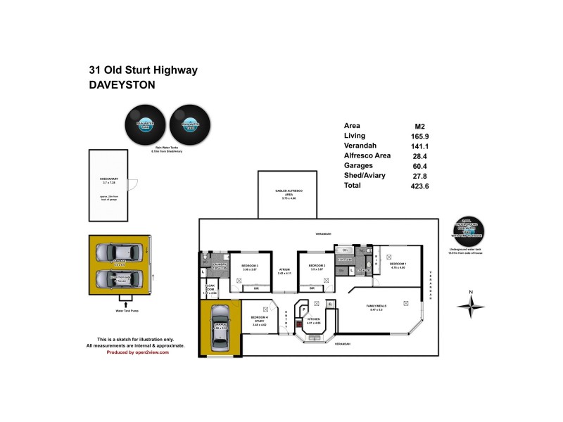 31 Old Sturt Highway (Via Nuriootpa), Daveyston SA 5355 Floorplan