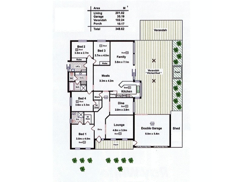 35 Gleeson Grove, Evanston Park SA 5116 Floorplan