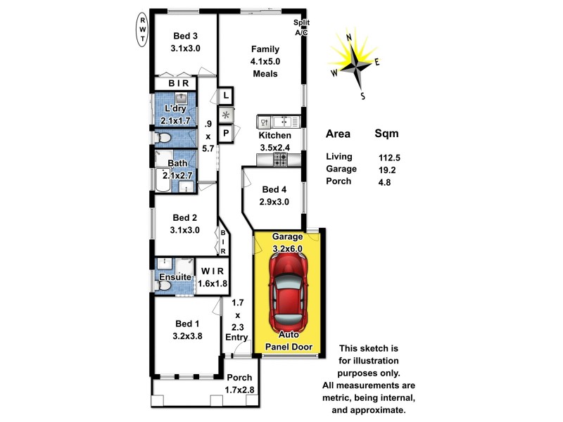 36 Tudor Crescent, Smithfield Plains SA 5114 Floorplan