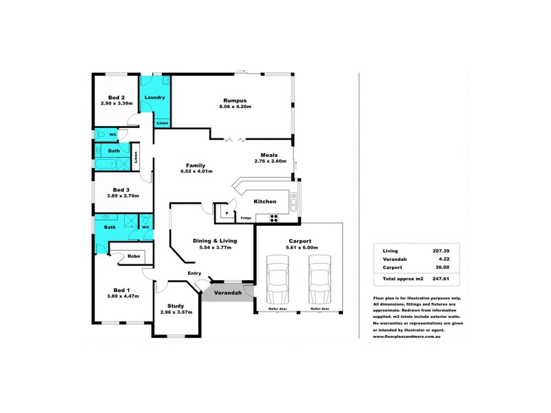 3 Plover Court, Hewett SA 5118 Floorplan