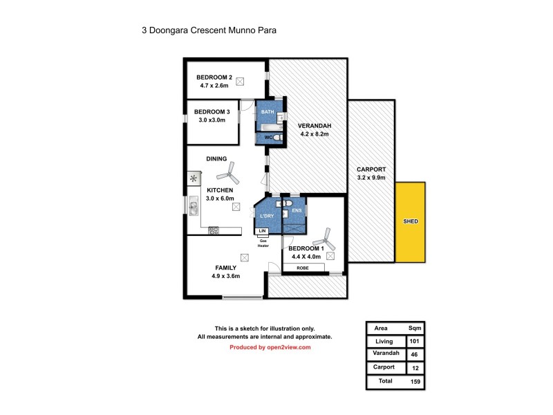 3 Doongara Crescent, Munno Para SA 5115 Floorplan