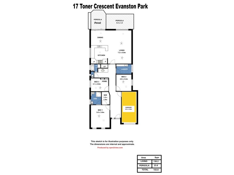 17 Toner Crescent, Evanston Park SA 5116 Floorplan