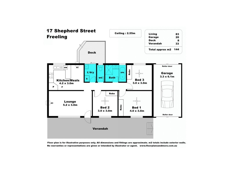 17 Shepherd Street, Freeling SA 5372 Floorplan