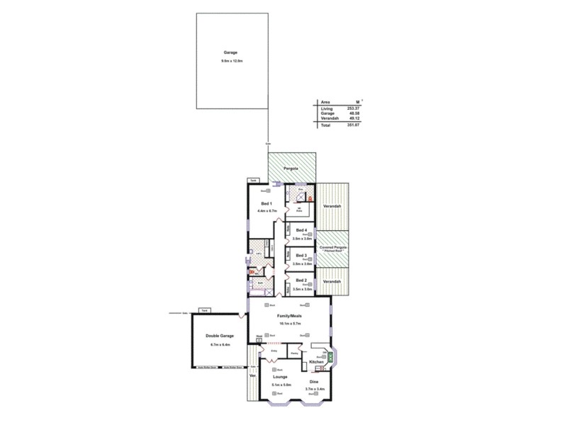 3 Caitlin Court, Angle Vale SA 5117 Floorplan
