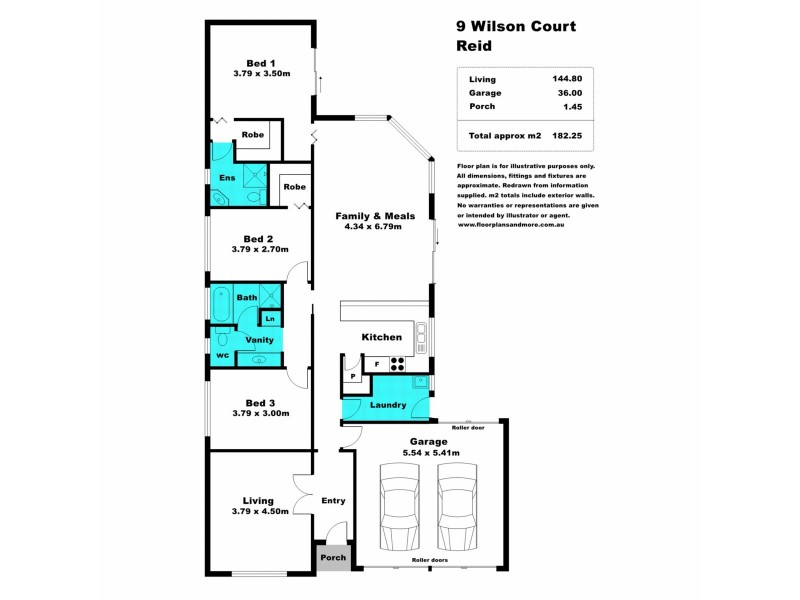 9 Wilson Court, Reid SA 5118 Floorplan