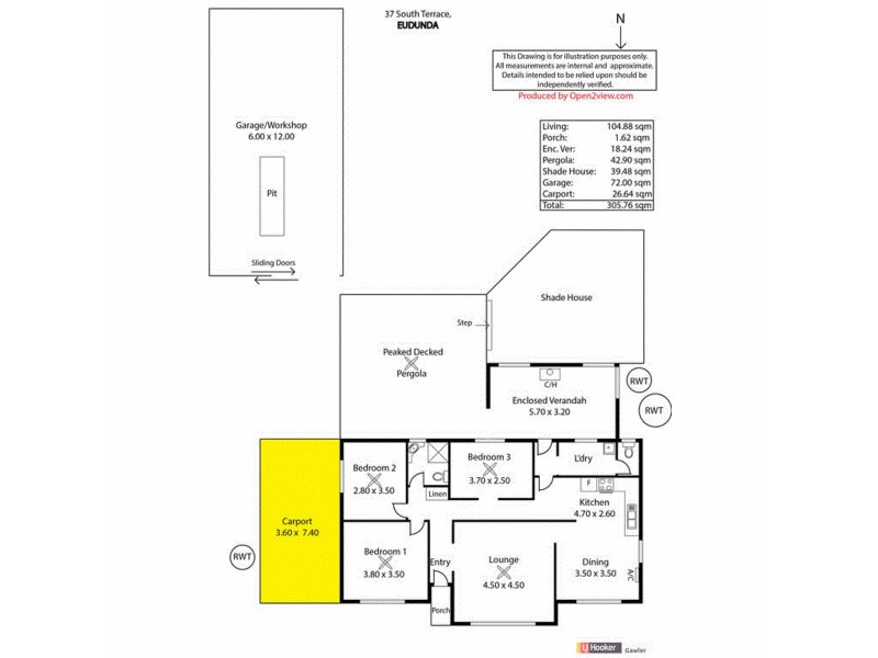 37 South Terrace, Eudunda SA 5374 Floorplan