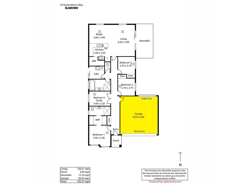 34 Queensberry Way, Blakeview SA 5114 Floorplan
