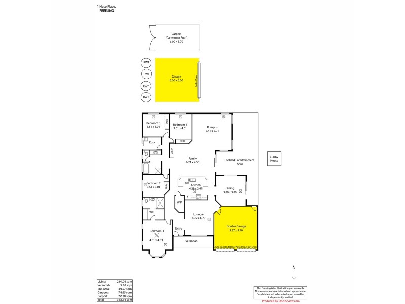 1 Hese Place, Freeling SA 5372 Floorplan