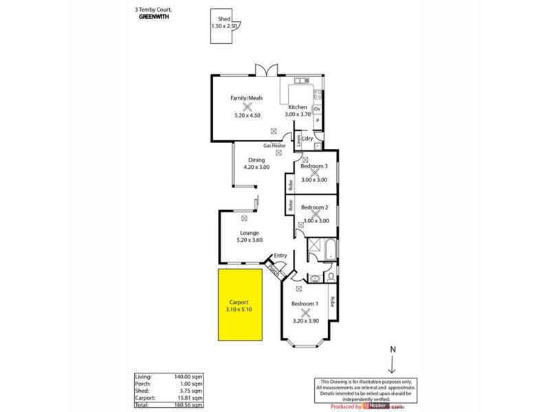 3 Temby Court, Greenwith SA 5125 Floorplan