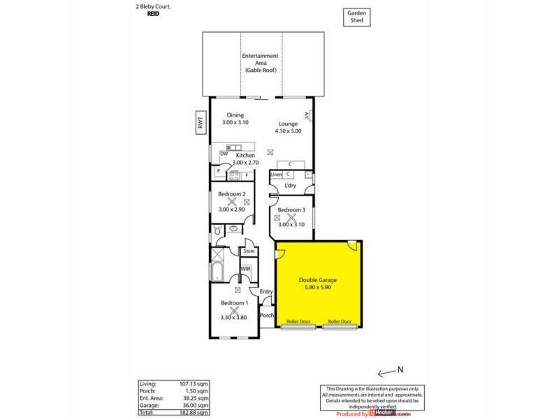 2 Bleby Court, Reid SA 5118 Floorplan