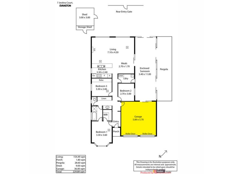 7 Jestina Court, Evanston SA 5116 Floorplan