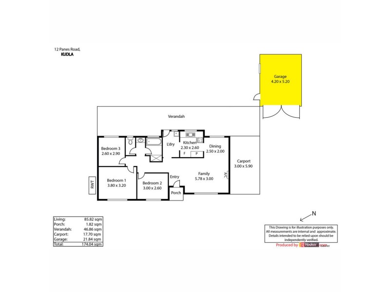 12 Panes Road, Kudla SA 5115 Floorplan