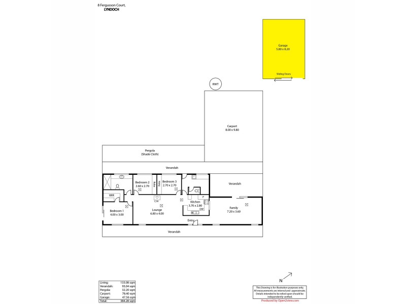 8 Fergusson Court, Lyndoch SA 5351 Floorplan