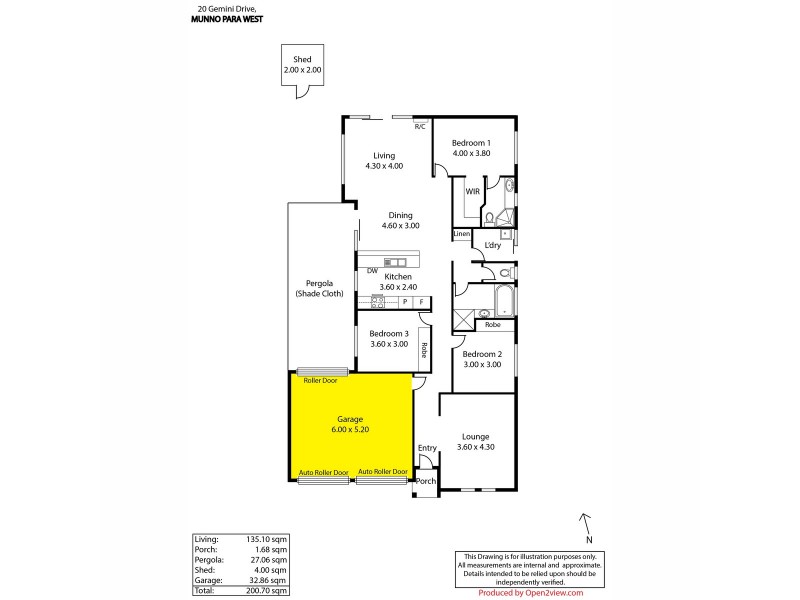 20 Gemini Drive, Munno Para West SA 5115 Floorplan