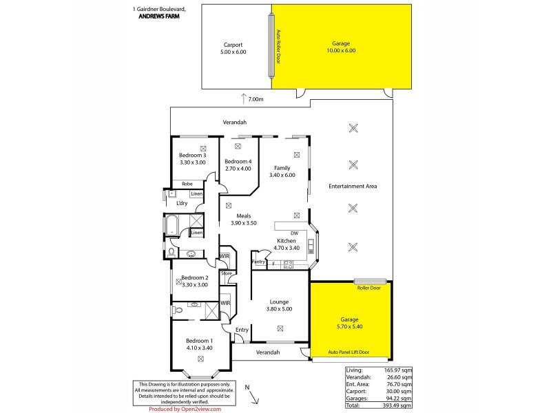 1 Gairdner Boulevard, Andrews Farm SA 5114 Floorplan