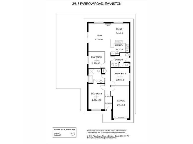 3/6-8 Farrow Road, Evanston SA 5116 Floorplan