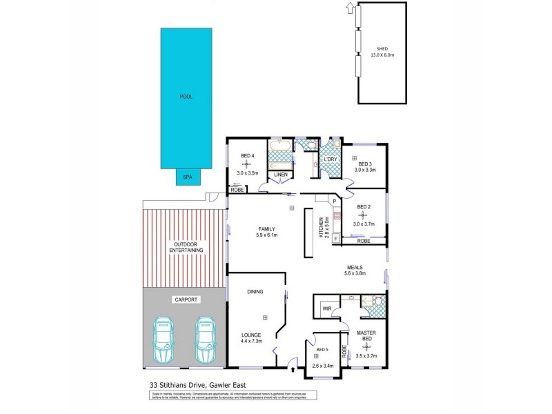 33 Stithians Drive, Gawler East SA 5118 Floorplan