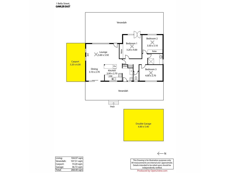 1 Bella Street, Gawler East SA 5118 Floorplan