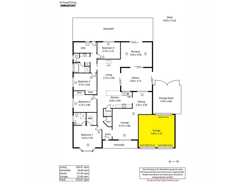 45 Powell Drive, Gawler East SA 5118 Floorplan