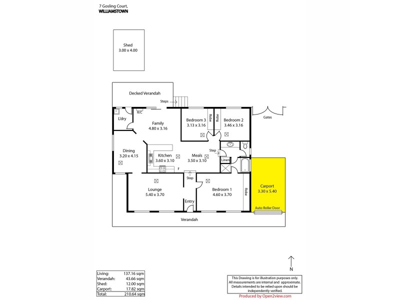 7 Gosling Court, Williamstown SA 5351 Floorplan