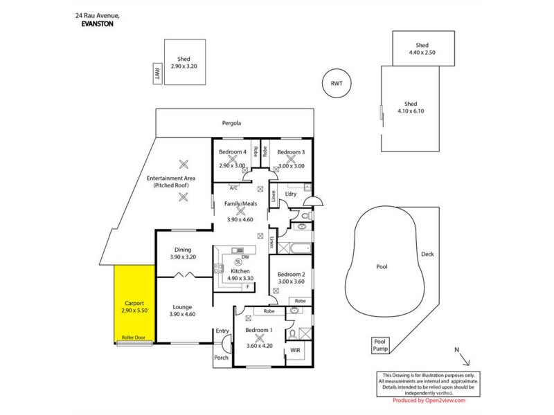 24 Rau Avenue, Evanston SA 5116 Floorplan
