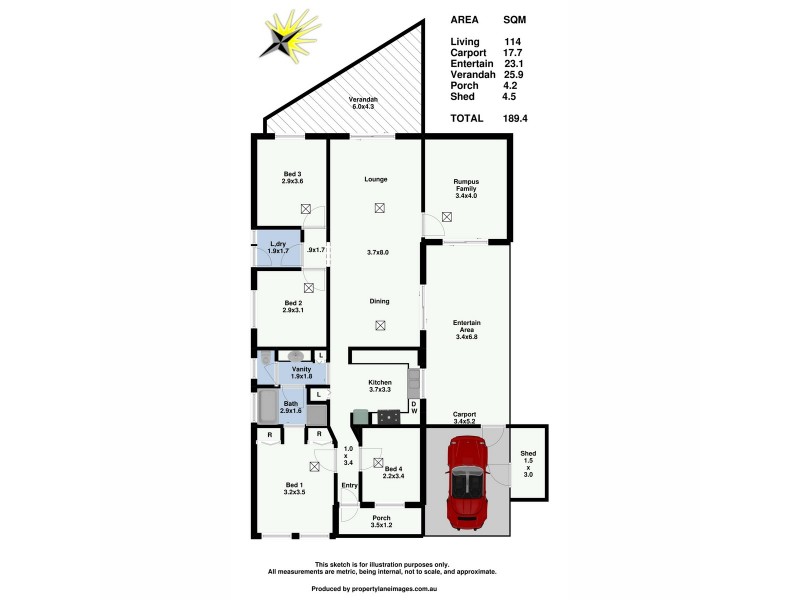 1A Kendall Street, Evanston SA 5116 Floorplan