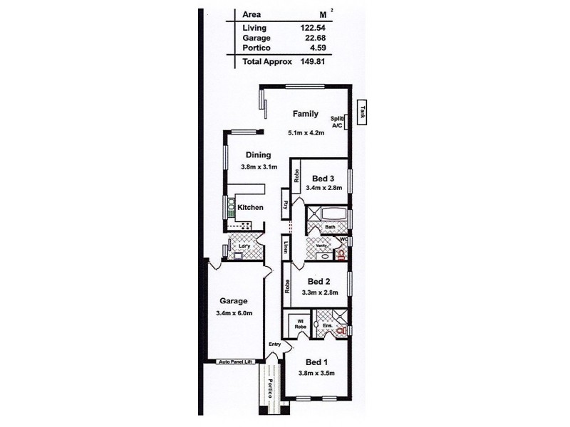 14 Osborne Street, Evanston Gardens SA 5116 Floorplan